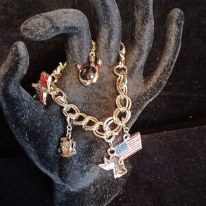 Siver-Tone Charm Bracelet